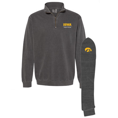 Comfort Colors Adult Quarter Zip Sweatshirt -- Pepper