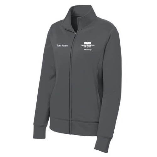 Ladies Sport Tek Sport Wick Fleece Full Zip Jacket -- Dark Smoke Grey