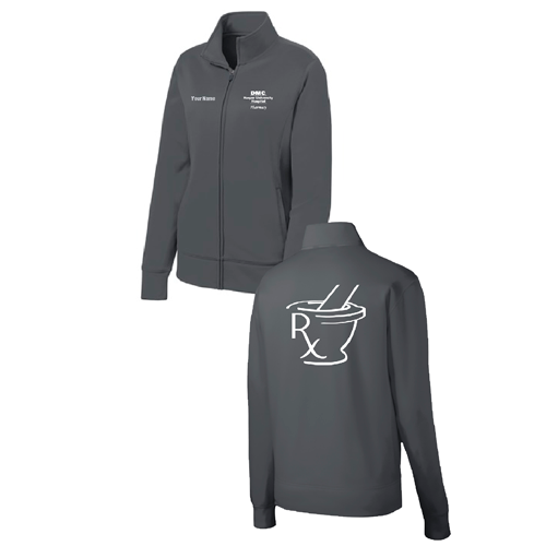 Ladies Sport Tek Sport Wick Fleece Full Zip Jacket -- Dark Smoke Grey