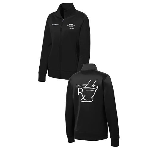 Ladies Sport Tek Sport Wick Fleece Full Zip Jacket -- Black