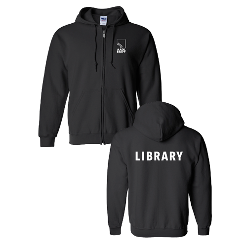 Regular Gildan Full Zip Hooded Sweatshirt -- Black