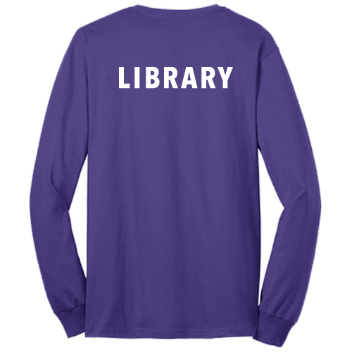 Regular Port and Company Long Sleeve 50/50 T Shirt -- Purple