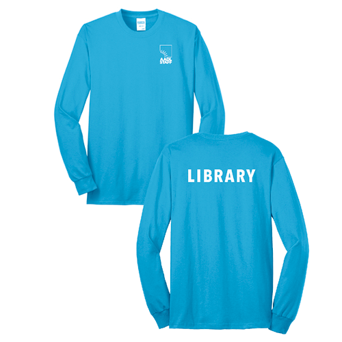 Regular Port and Company Long Sleeve 50/50 T Shirt -- Aquatic Blue