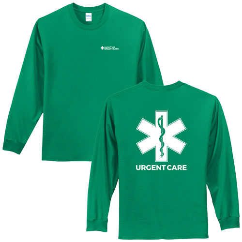 Port and Company100% Cotton Essential Long Sleeve T-Shirt -- Kelly