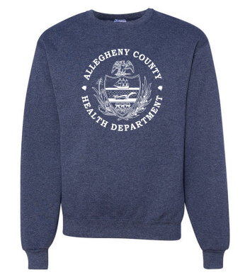 Jerzees 8 Oz., 50/50 Nublend Fleece Crew -- Vintage Heather Navy