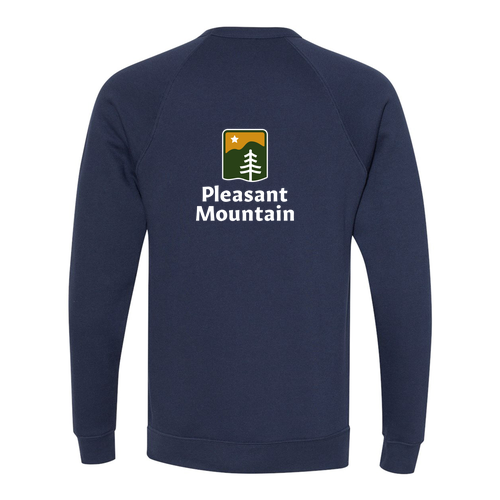 Pleasant Mountain Logo 2 Full color -- Crewneck Sweatshirt Navy