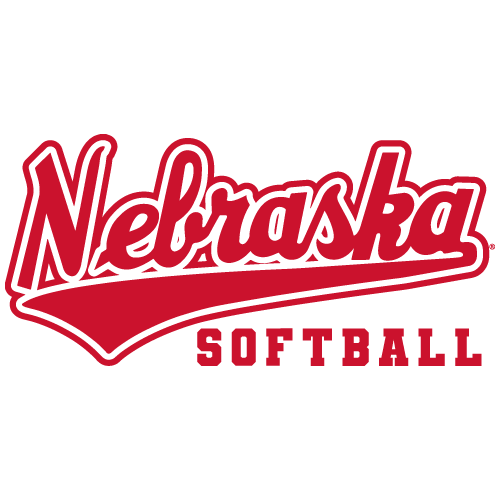Nebraska Softball Adult Long Sleeve Tee -- White