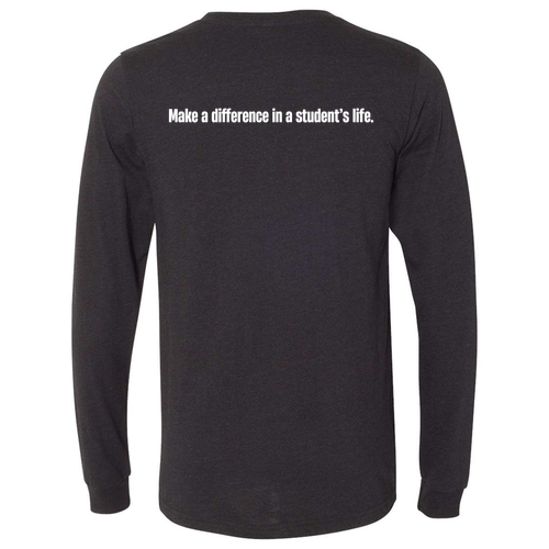 Bella+Canvas Unisex Heather Cvc Long Sleeve Tee- Heathers -- Black Heather