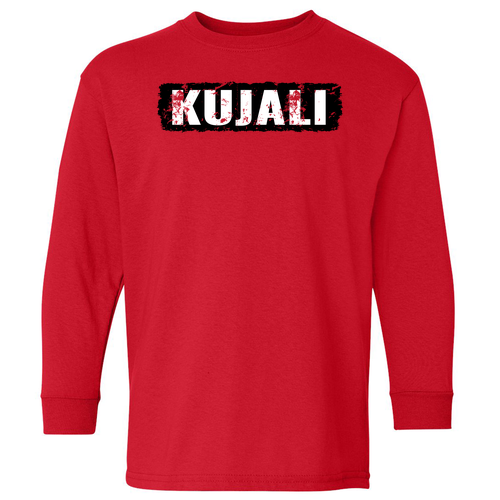 Youth Long Sleeve Red House Gildan Tee