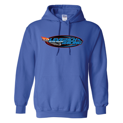 Gildan Heavy Blend Hooded Sweatshirt Graphic Logo -- Royal