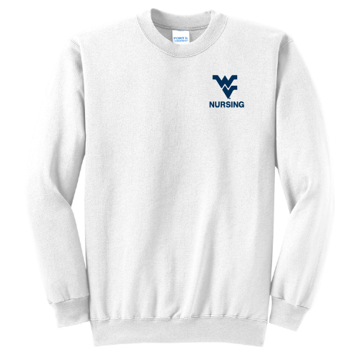 Port and Company Classic Crewneck Sweatshirt -- White (City Scape)