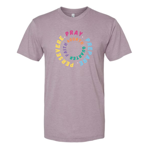 God Will See Me Through Triblend Tee -- Tri Storm