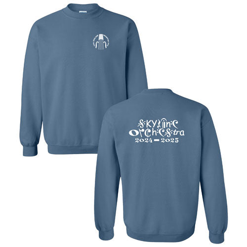 Gildan Heavy Blend Crewneck Sweatshirt -- Indigo Blue