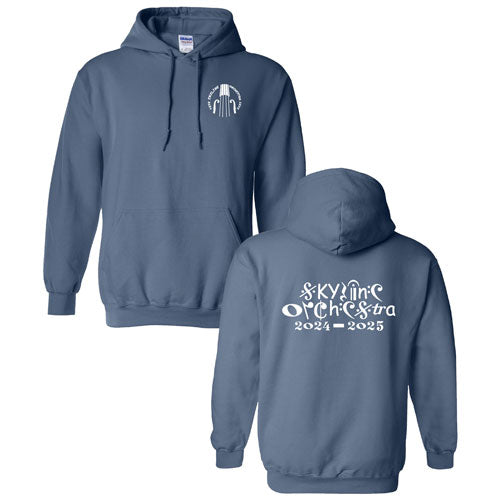 Gildan Heavy Blend Hooded Sweatshirt -- Indigo Blue