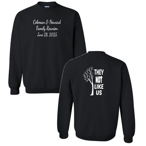 Youth Gildan Crew Neck Sweatshirt -- Black