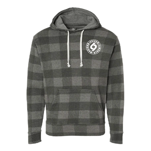J America Tri blend Pullover Hoodie -- Smoke Buffalo