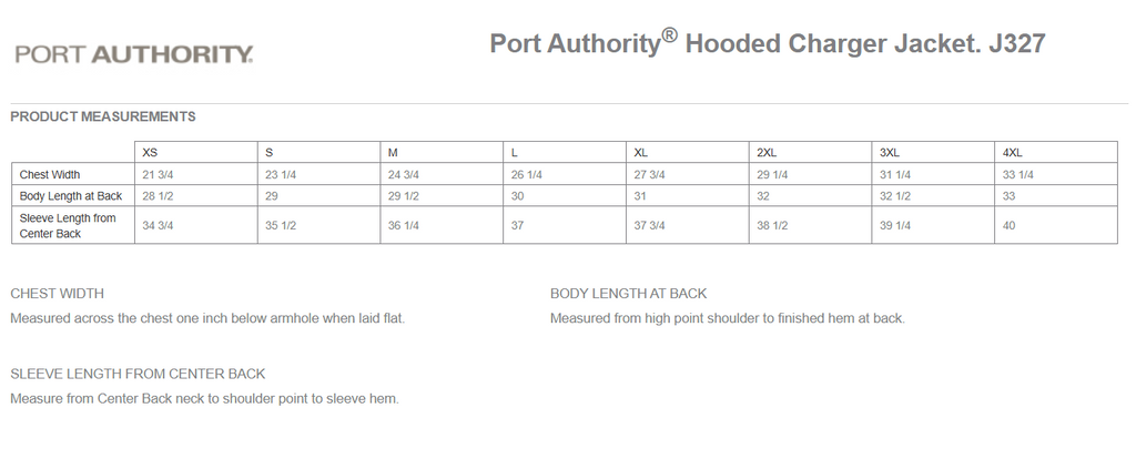 Port Authority Hooded Charger Jacket -- True Black