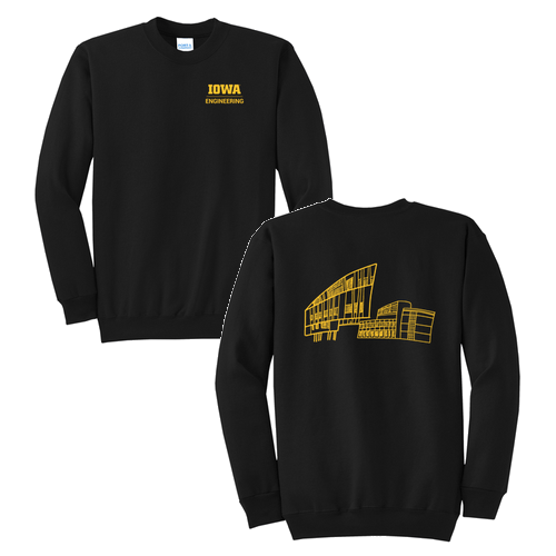 Port and Company Classic Crewneck Sweatshirt -- Jet Black