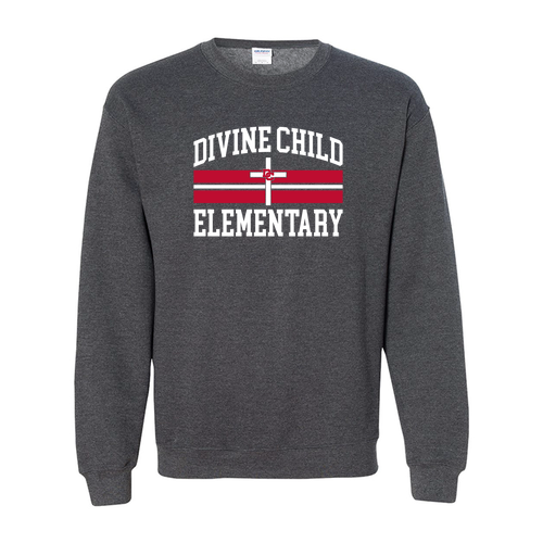 Gildan Heavy Blend Crewneck Sweatshirt -- Dark Heather