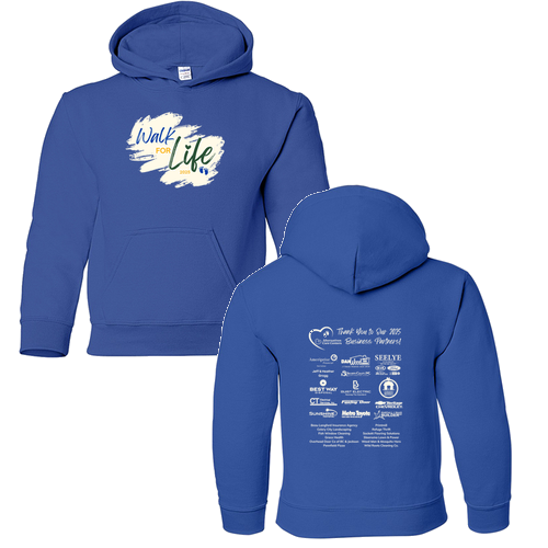 Gildan Youth Heavy Blend Hooded Sweatshirt -- Royal