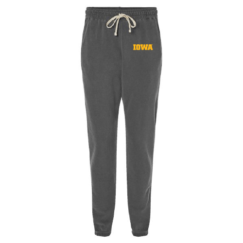 Garment-Dyed Lightweight Fleece Sweatpants -- Pepper