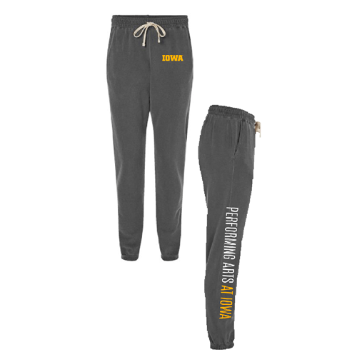 Garment-Dyed Lightweight Fleece Sweatpants -- Pepper