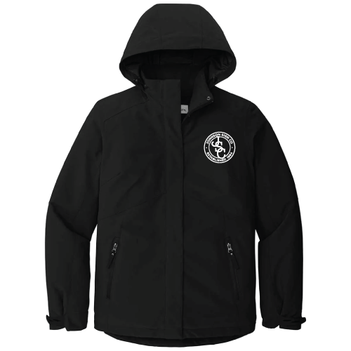 Port Authority Insulated Waterproof Tech Jacket -- Deep Black EMBROIDERED