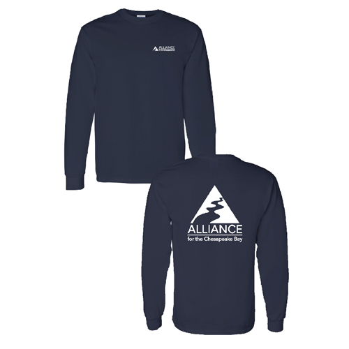 Gildan Heavy Cotton Longsleeve Basic T-Shirt -- Navy