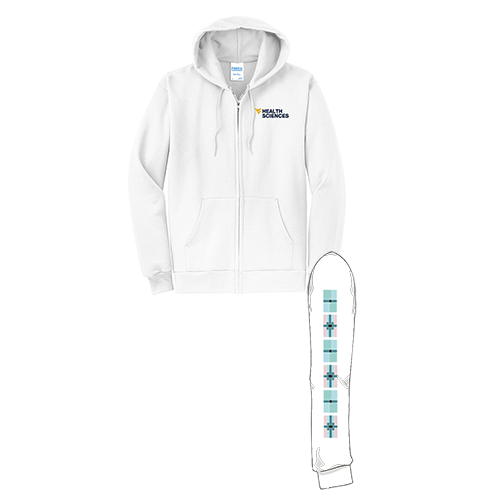 Port and Company Classic Full Zip Hooded Sweatshirt -- White