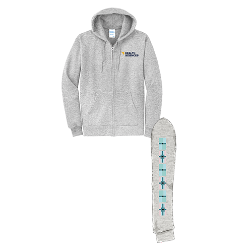 Port and Company Classic Full Zip Hooded Sweatshirt -- Ash