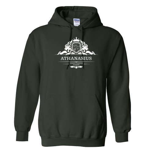 Gildan Heavy Blend Hooded Sweatshirt -- Forest Green