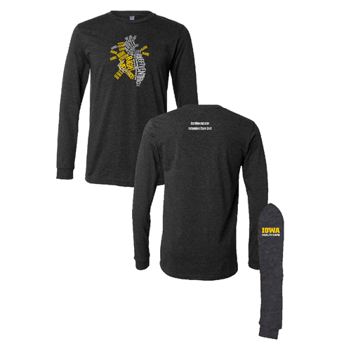 Bella+Canvas Unisex Heather Cvc Long Sleeve Tee- Heathers -- Dark Grey Heather