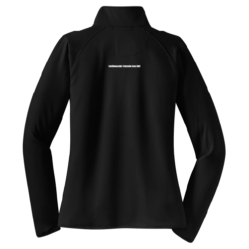 Sport Tek Ladies Sport Wick Stretch Half Zip Pullover -- Black