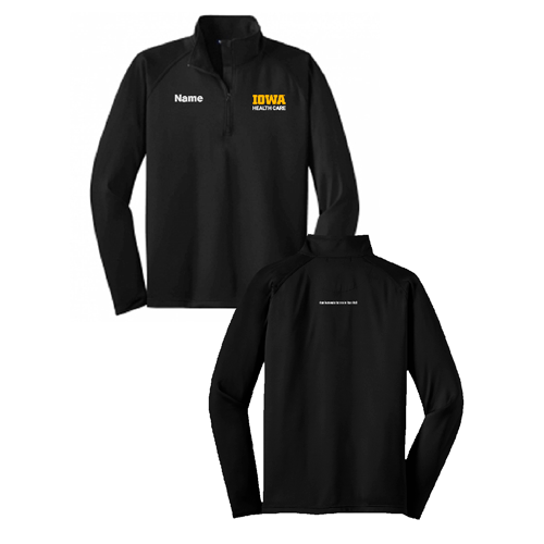 Sport Tek Sport Wick Stretch Half Zip Pullover -- Black