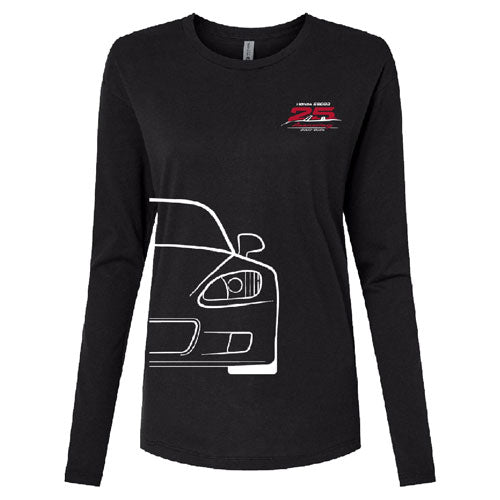 Next Level Women's Cotton Relaxed Long Sleeve T-Shirt -- Black