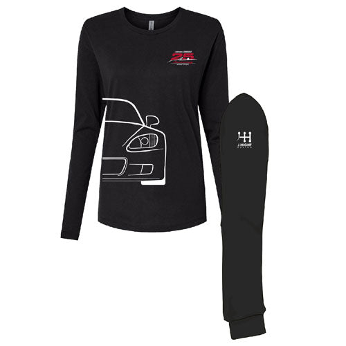 Next Level Women's Cotton Relaxed Long Sleeve T-Shirt -- Black