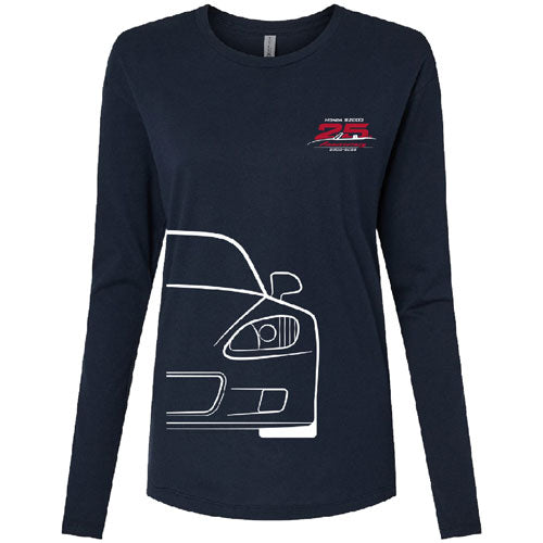 Next Level Women's Cotton Relaxed Long Sleeve T-Shirt -- Midnight Navy
