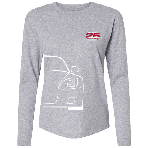 Next Level Women's Cotton Relaxed Long Sleeve T-Shirt -- Heather Grey
