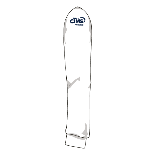 Gildan Long Sleeve Pocket Tee -- White