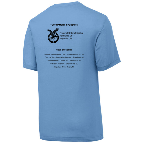 Adult Sport-Tek PosiCharge Competitor Cotton Touch Tee -- Carolina Blue
