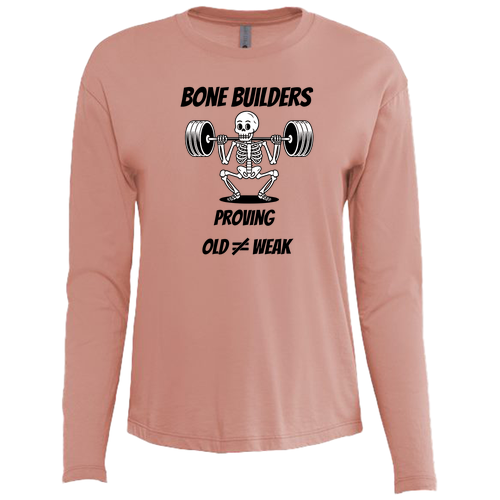 Next Level Women's Cotton Relaxed Long Sleeve T-Shirt -- Desert Pink