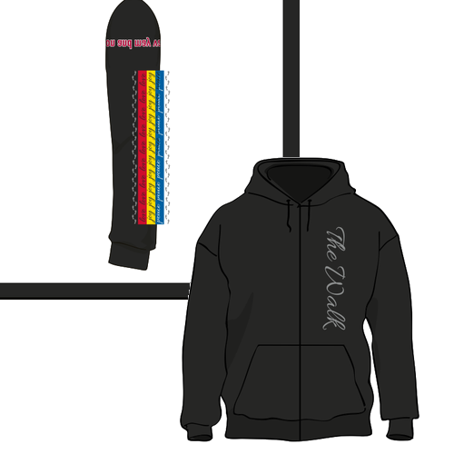 Gildan Full Zip Hooded Sweatshirt -- Black