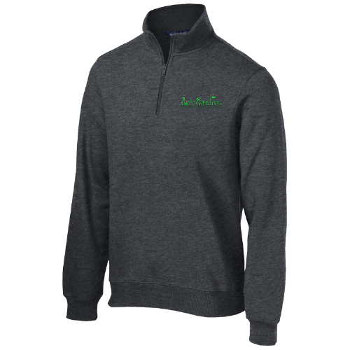 Sport Tek Quarter Zip Sweatshirt Embroidered-- Graphite Heather