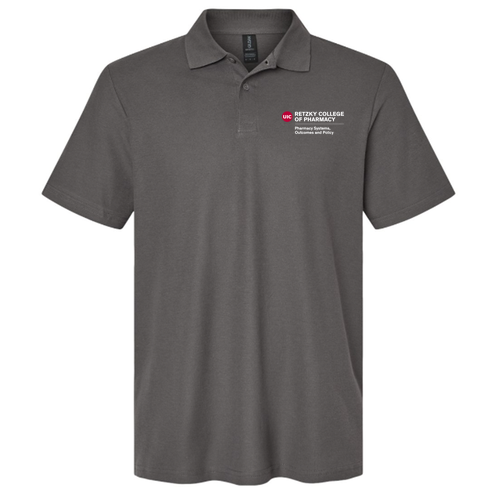 Gildan Adult Softstyle Pique Polo -- Charcoal