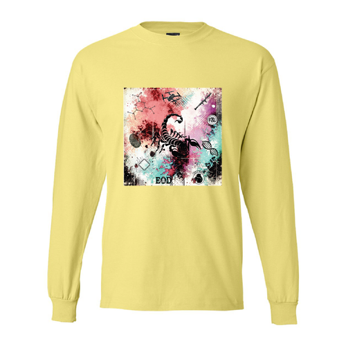 Hanes Beefy T Longsleeve T-Shirt -- Yellow