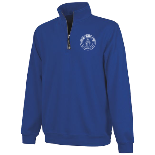 Charles River Crosswind Quarter Zip Sweatshirt -- Royal