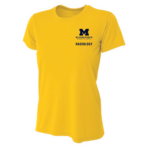 Ladies A4 Cooling Performance Tee -- Gold