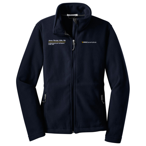 Embroidered Port Authority Ladies Value Fleece Jacket -- True Navy