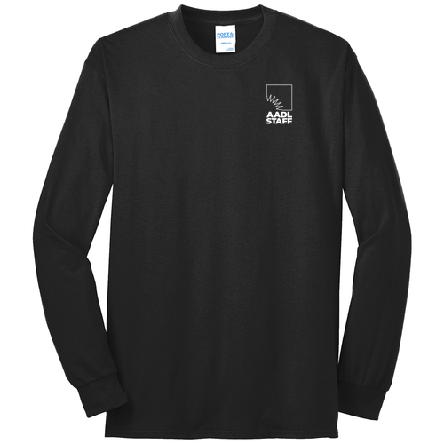 Regular Port and Company Long Sleeve 50/50 T Shirt -- Jet Black