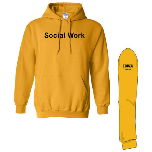 Gildan Heavy Blend Hooded Sweatshirt -- Gold